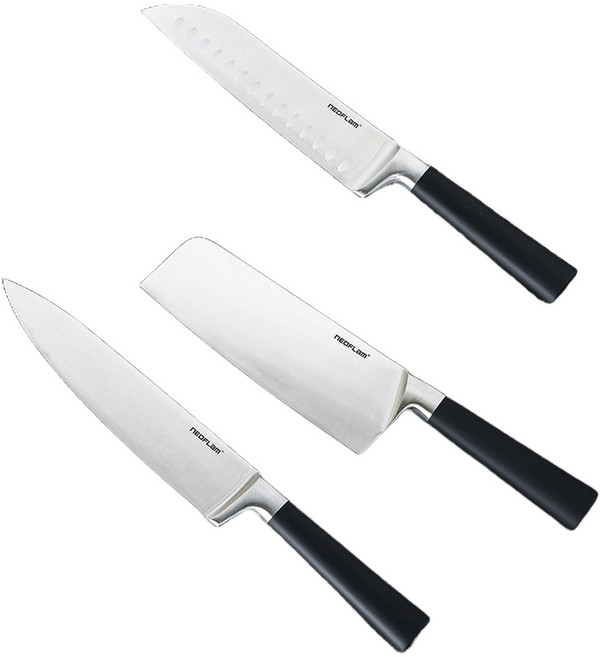 네오플램 돌체 주방 나이프 3종 세트, 1세트, 5유틸리티 + 7산토쿠 + 6.5클리버