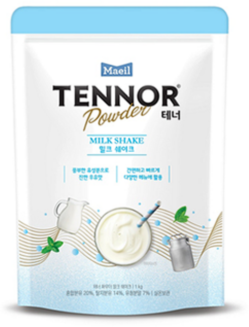 테너 밀크쉐이크 파우더, 1kg, 1개