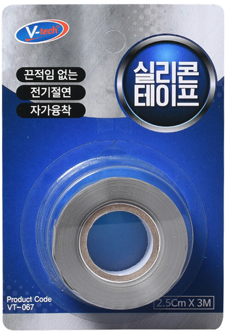 Vtech 자가 융착 실리콘 테이프 회색, 1개