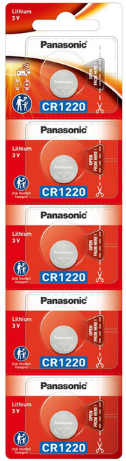 파나소닉 리튬 코인건전지 CR1220, 5개입, 1개