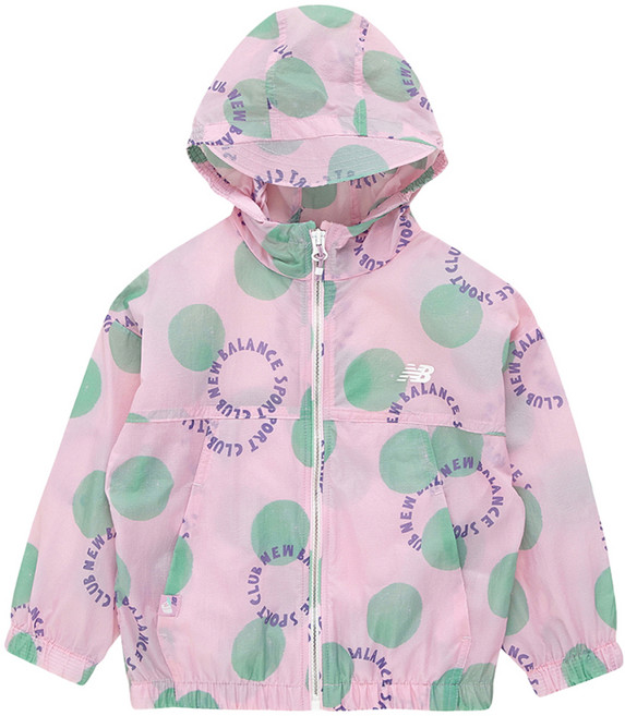 뉴발란스키즈 아동용 Baseball 홑겹 패턴 나일론 바람막이