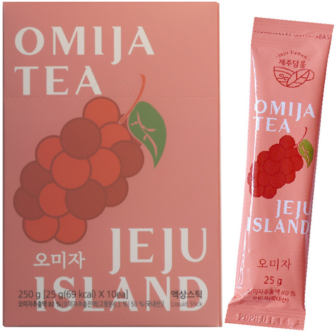 제주담움 오미자 스틱, 25g, 10개입, 1개