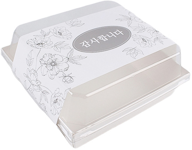 피크닉앤패키지 정사각 화이트샌드 감사 띠종이 세트, 30세트