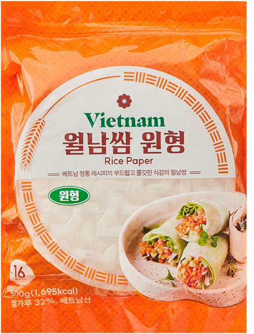 원형 월남쌈, 500g, 1개