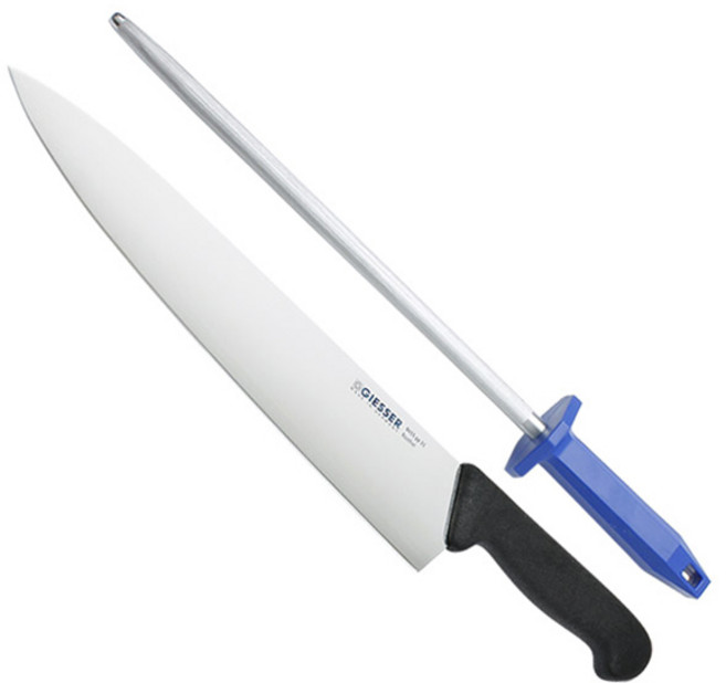 기셀 셰프나이프 31cm + 야스리 30cm 세트, 1세트, 칼 + 야스리