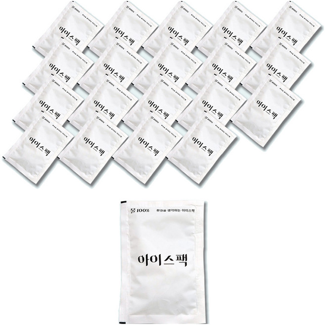 아이엔피 물100% 화이트 아이스팩 10 x 15 cm, 1개입, 20개