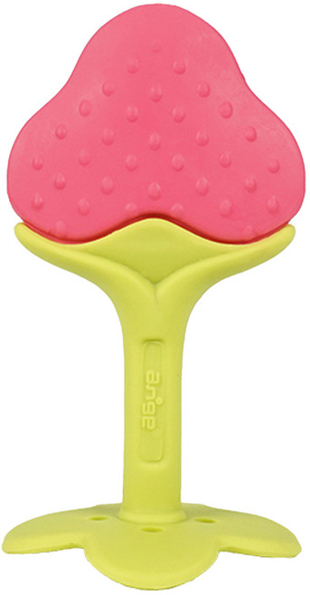 앙쥬 치발기, 케이스 + 스트랩, 딸기, 1개