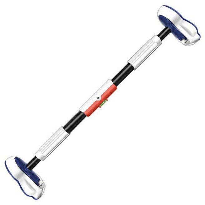 문틀철봉 턱걸이 풀업바 복도배란다용, 레드화이트블루