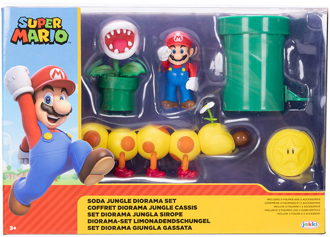 잭스퍼시픽 닌텐도 슈퍼마리오 소다 정글 디오라마 세트 421604, 1개