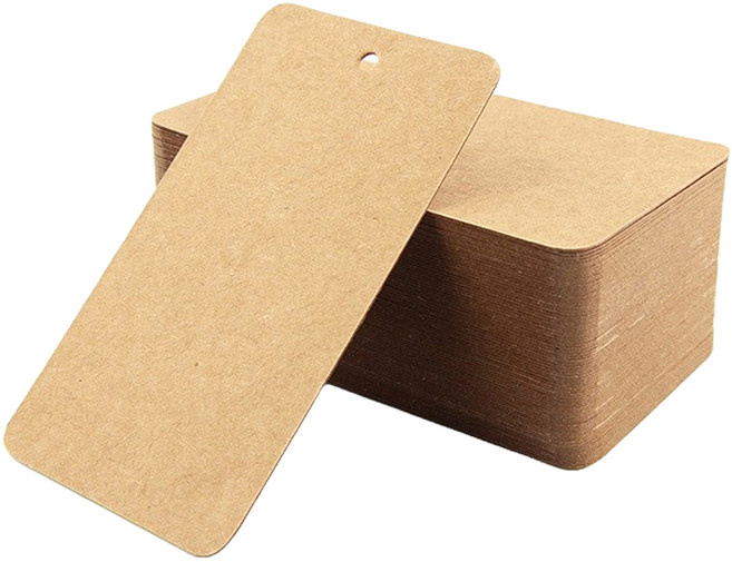 만들하비 의류 포장 무지 라벨 택, 04 크래프트, 500개