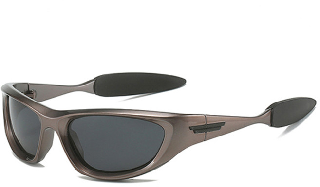 맙소샵 Y2K 레트로 사이클링 스포츠 선글라스 RK2089, 그레이, 1개