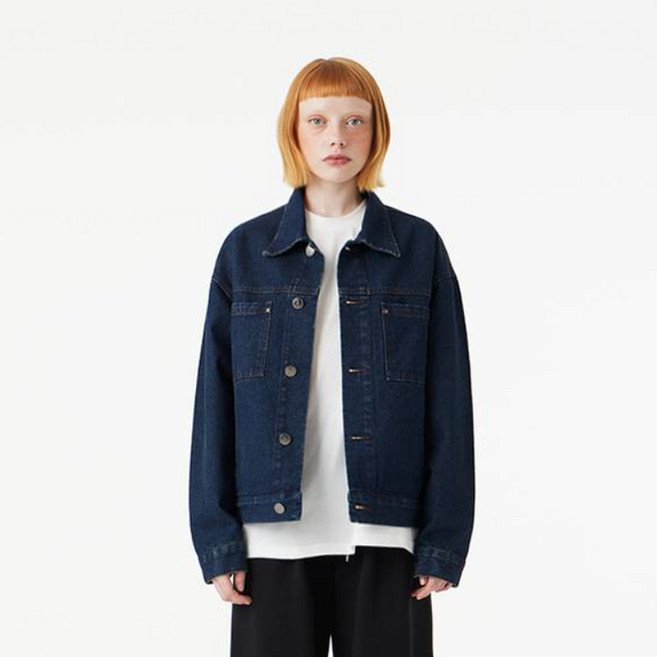 어반에이지 남녀공용 어센틱 워싱 데님 트러커 자켓