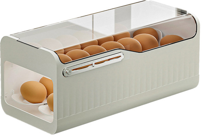 아메리칸로드 반자동 슬라이드 2단 에그트레이 RK2141, 화이트, 1개