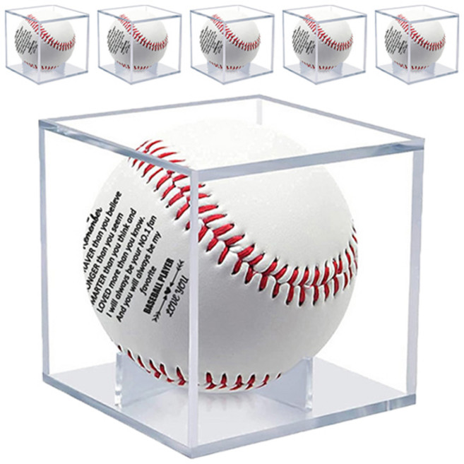 몬테로 싸인볼 야구공 케이스, 투명, 6개