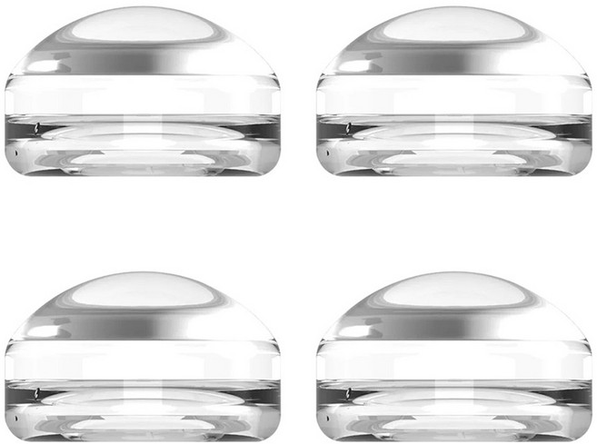 스페이스쉴드 PS5 듀얼센스 PS4 듀얼쇼크 닌텐도 스위치 프로콘 컨트롤러 아날로그 스틱 호환 크리스탈 투명 젤리 스틱 캡, 에어리, 4개