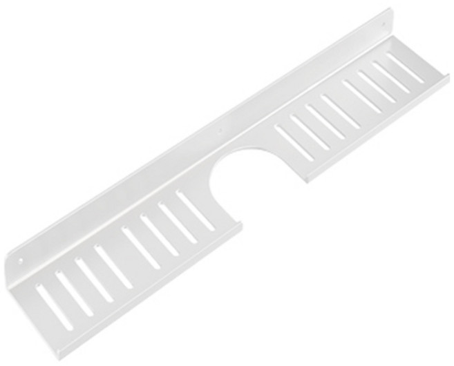 블럭마트 욕실 세면대 U자형 무타공 선반, 화이트, 1개