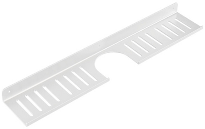 블럭마트 욕실 세면대 무타공 선반 U자형, 화이트, 1개