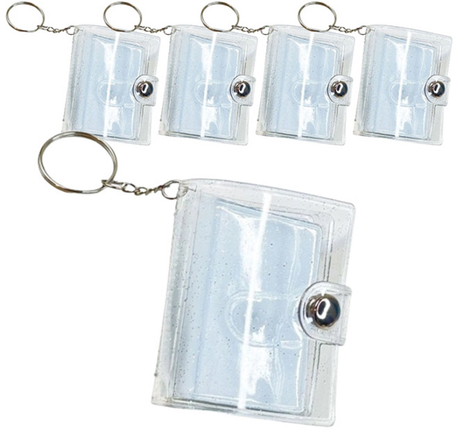 마켓감성 키체인 증명사진 미니 앨범 5p, 글리터투명, 28매