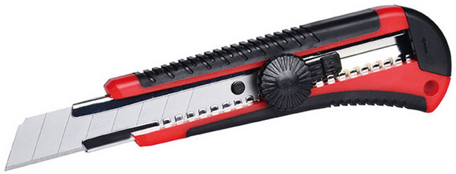 케이디와이 고무그립 고정형 커터칼 KC-80B, 1개