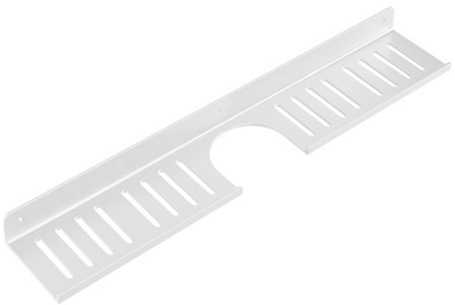 블럭마트 욕실 세면대 U자형 무타공 선반, 화이트, 1개