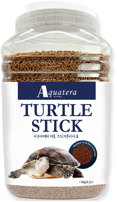아쿠아테라 터틀스틱 거북이사료, 4.3L, 1개