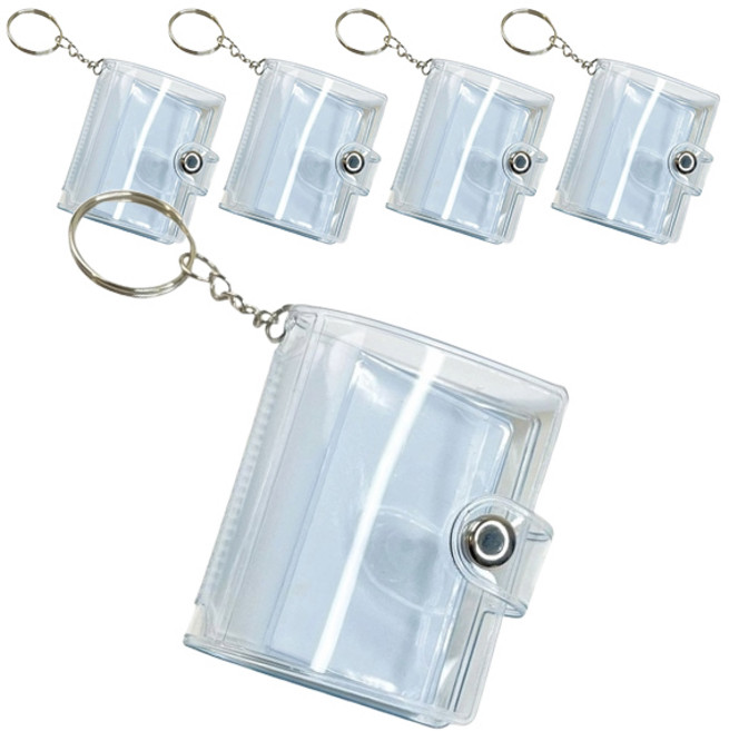 마켓감성 키체인 증명사진 미니 앨범 5p, 투명, 28매