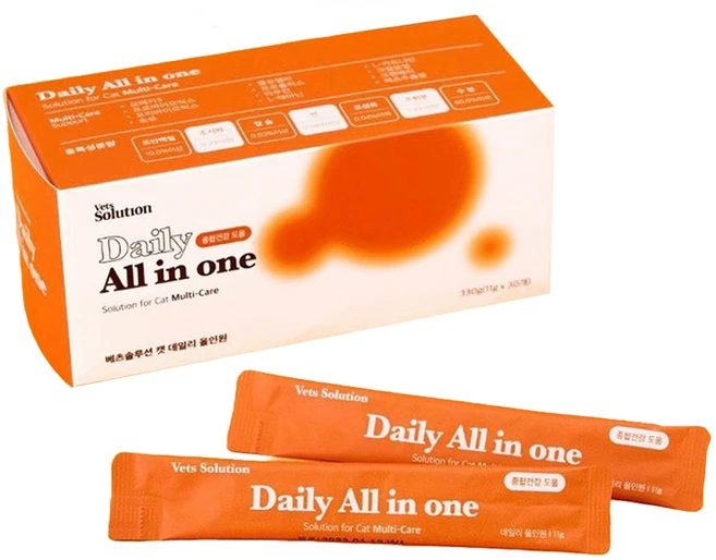 펫프렌즈 고양이 데일리 올인원 영양제, 30회분, 종합영양제, 1개 - 쿠팡