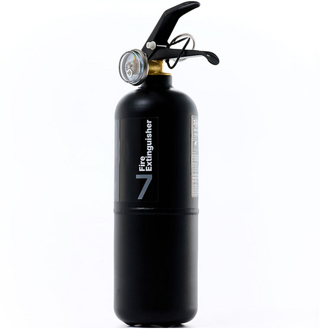 아이로드 KFI 자동차 겸용 ABC 분말 소화기, 1.5kg, 블랙, 1개