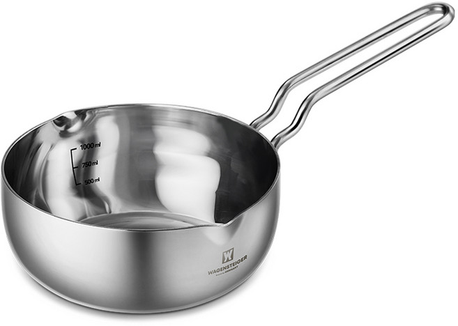 바겐슈타이거 인덕션 통3중 스텐 데일리팟 편수냄비, 18cm, 1개