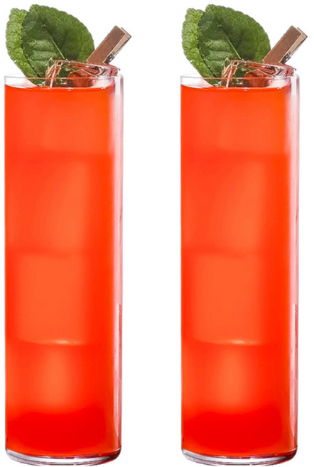 크리슨 벨르디자인 홈카페 일자 유리컵 맥주 하이볼잔 LD3901 365ml, 2개