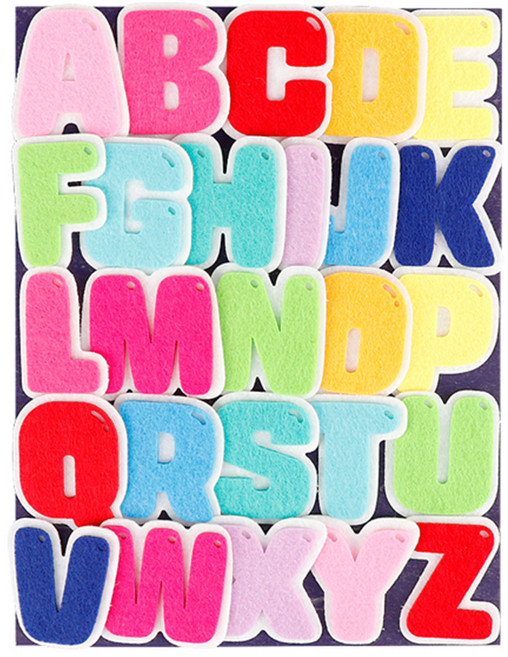 유니아트 펠트 알파벳공부 대문자, 혼합색상, 1개