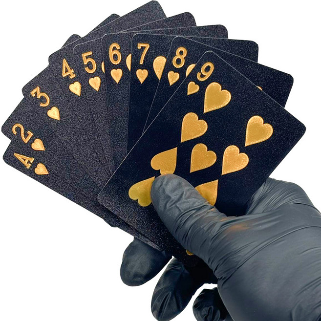 니코스 포커 트럼프 카드 세트, 블랙, 1개