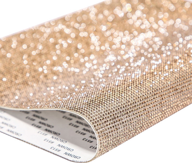 만들하비 큐빅 쥬얼리 비즈 보석 테이프 꾸미기 스티커 대, 14 골드, 1개