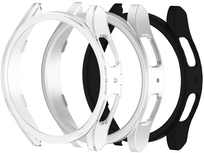 스토리링크 하드 커버 케이스 3종 세트, 투명, 실버, 블랙, 1세트