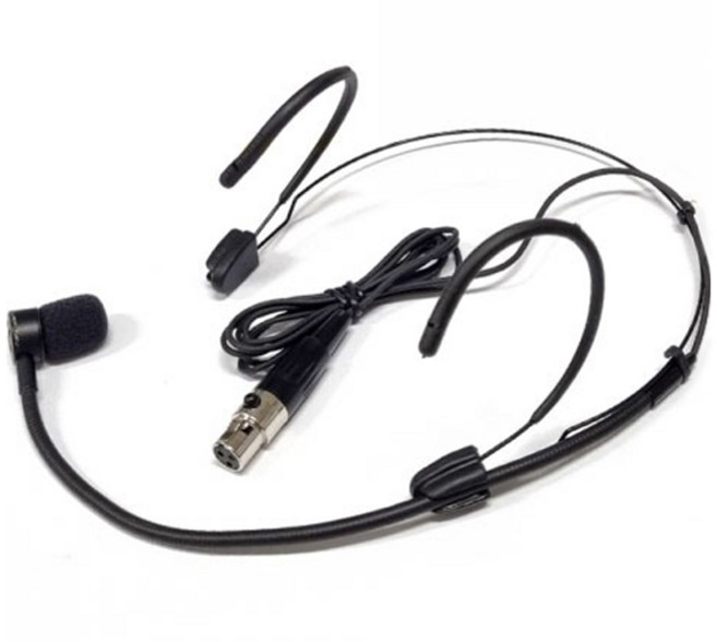 모스 고급형 헤드셋 마이크로폰 3핀 무선마이크용 블랙, HM-10