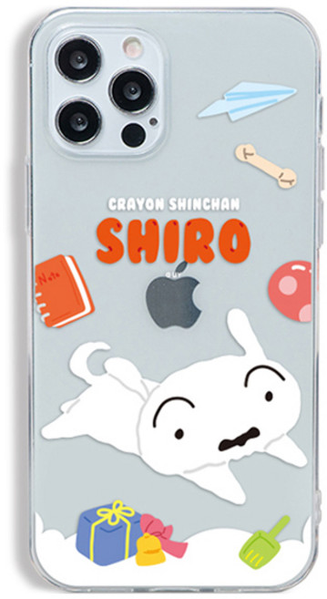 짱구 흰둥이 빅 클리어 젤리 휴대폰 케이스