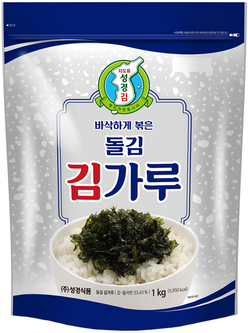 지도표성경 지도표 성경김 돌김 김가루, 1kg, 1개