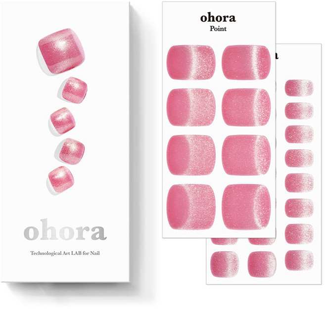 오호라 P 레드베리 페디 세트, 1개, 핑크