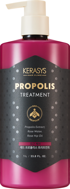 KERASYS 蜂膠活力光澤潤髮乳 紅蜂膠頭皮養護款, 1L, 1個