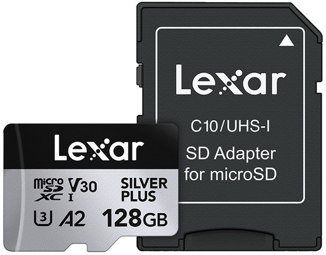 렉사 Professional Silver PLUS 마이크로SD 메모리카드, 128GB, 1개