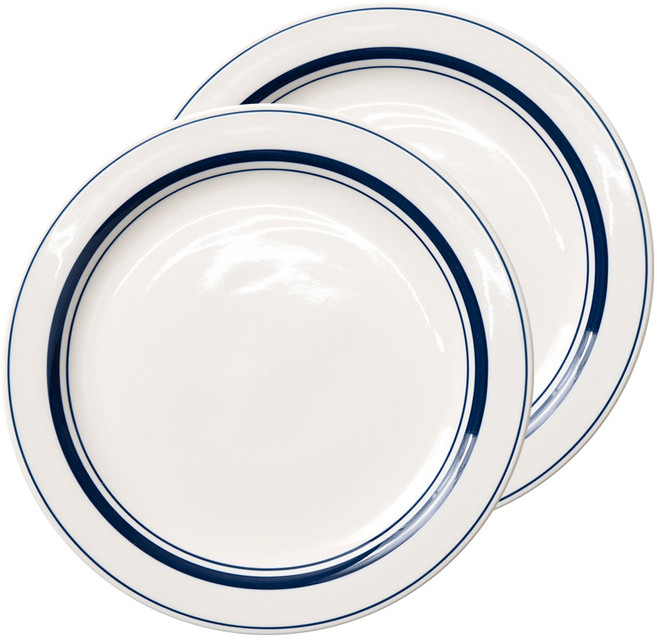 카네수즈 데일리 원형접시 4호, 스노우블루, 2개