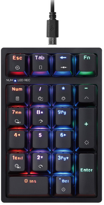 메타블 메텐프로 RGB 매크로 숫자 키패드, 블랙, 메텐PRO, 청축