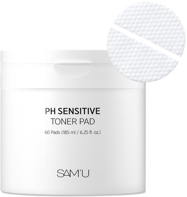 SAM'U PH舒緩平衡棉片, 60片, 1罐