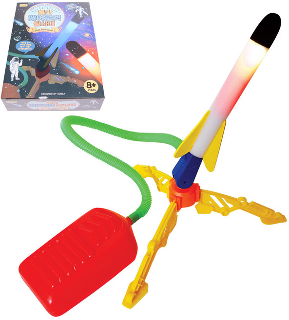 아가플러스 반짝 슈팅 에어 펌프 로켓 세트 랜덤발송, 1세트