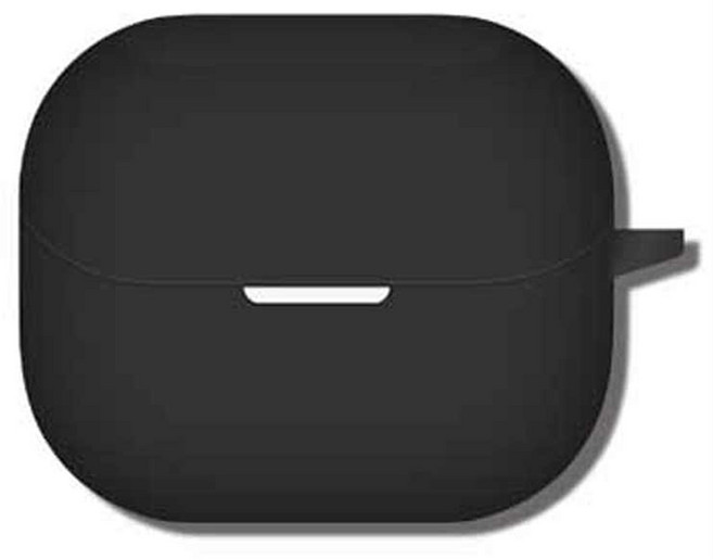 텐브릿지 깔끔한 무광매트 실리콘 케이스, 블랙, 갤럭시 버즈 3 / 3프로 호환, 1개