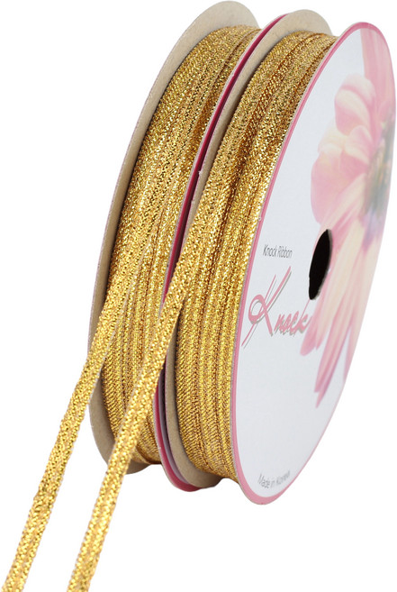 노크원 슈퍼금사 리본 3mm, 골드, 2개, 16.4m