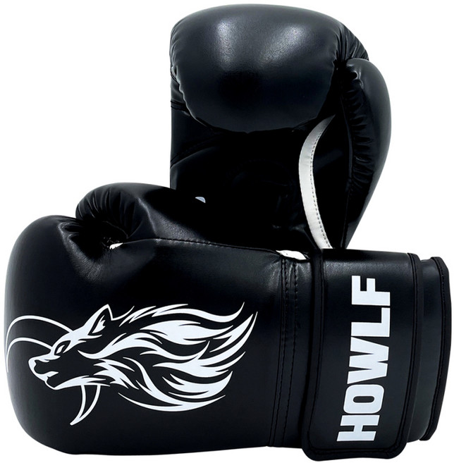 하울프 아테나 복싱글러브 양손세트, 블랙 + 화이트, 1세트