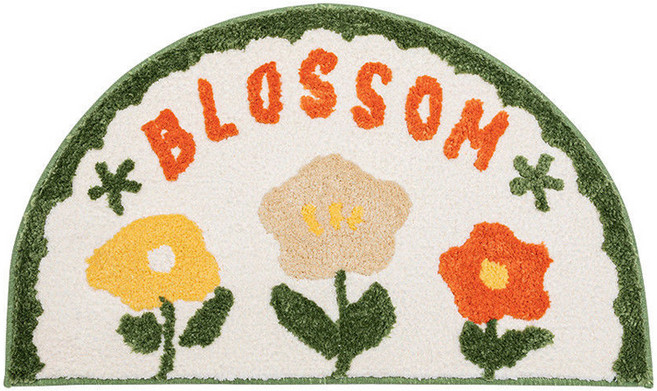 길그리 반원 플라워 발매트, 07 F007