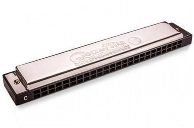 호너 Ocean Star Tremolo 48 하모니카, 혼합색상, 1개, M254001