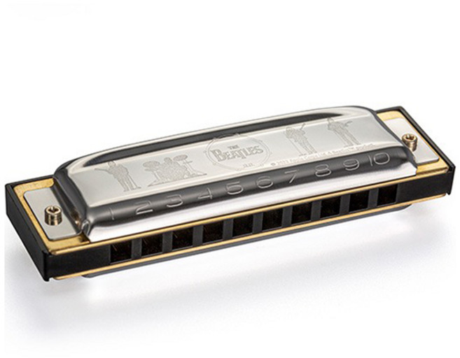 호너 Beatles signature C Major 하모니카, 혼합색상, 1개, M196001X